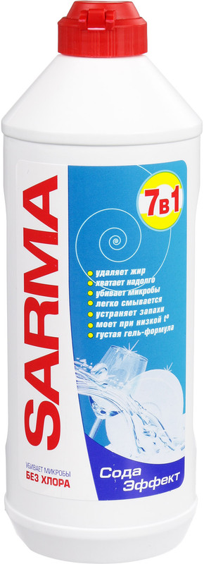 Гель для ручного миття посуду SARMA Сода Ефект 0,5 л